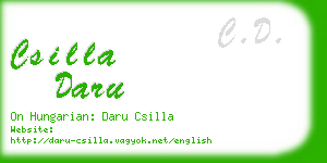 csilla daru business card